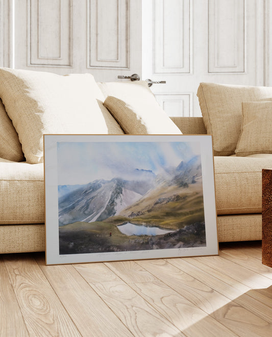 Afternoon Clouds in Nelson Lakes - Print