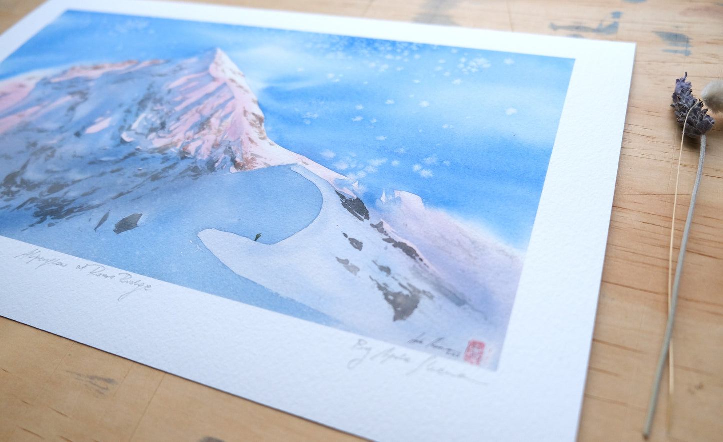 Alpenglow at Rome Ridge - Print