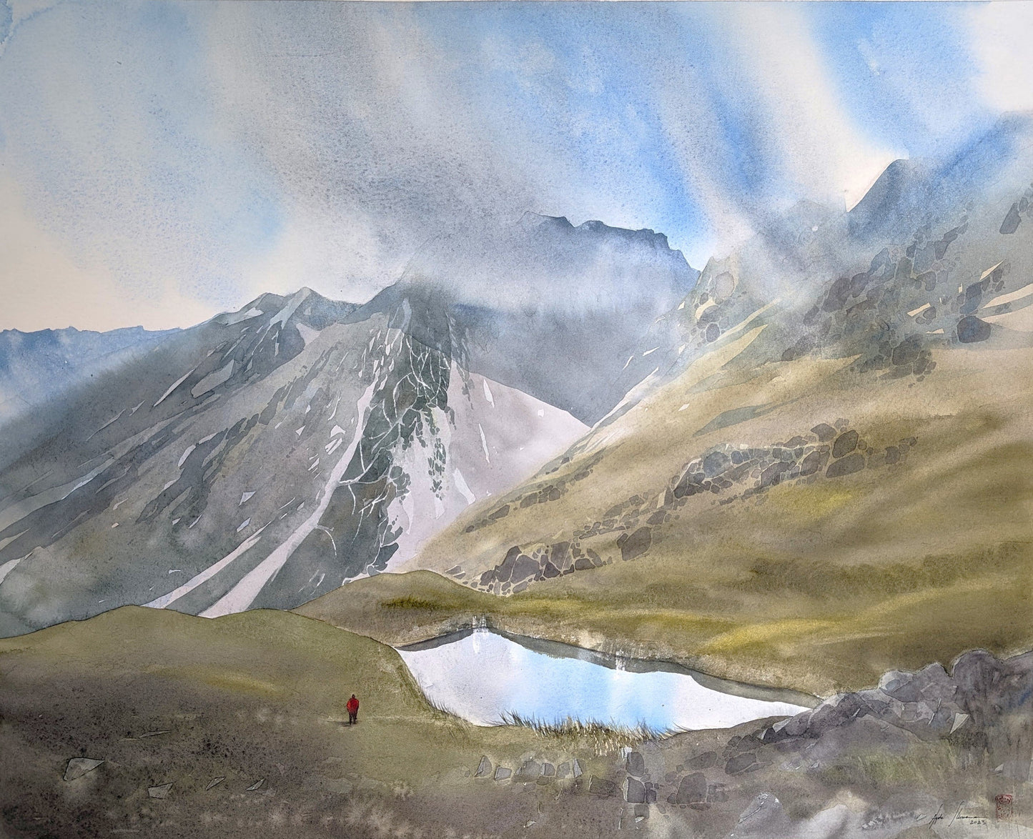 Afternoon Clouds in Nelson Lakes - Original