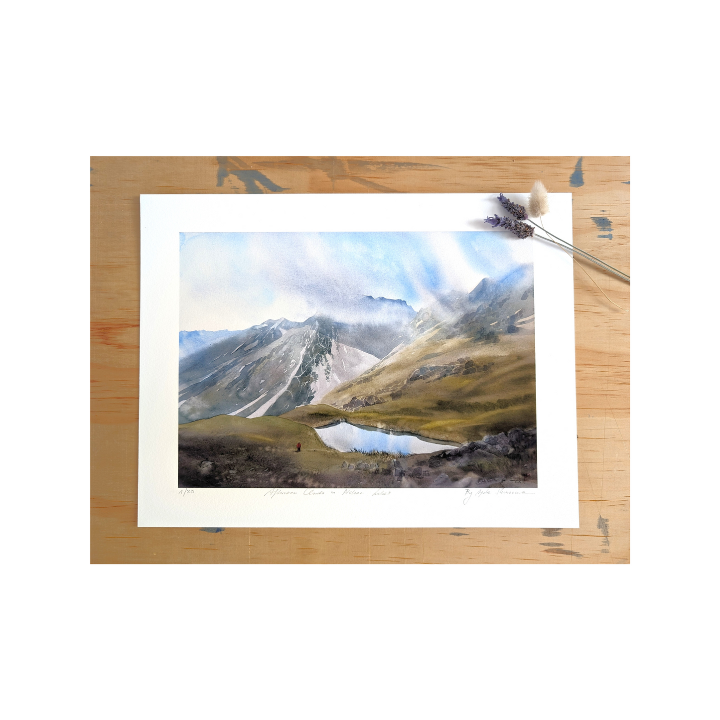 Afternoon Clouds in Nelson Lakes - Print