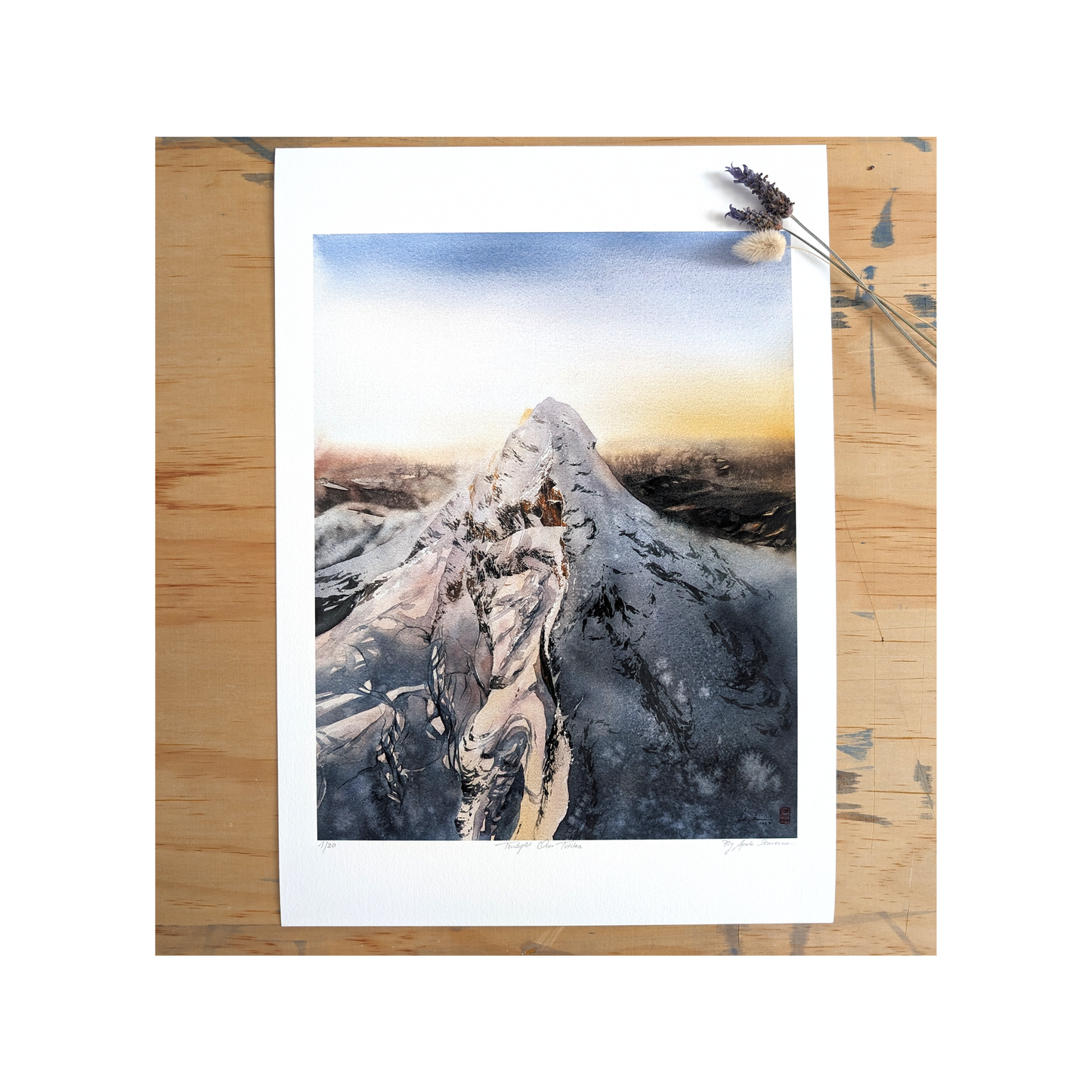 Twilight Over Tititea - Print