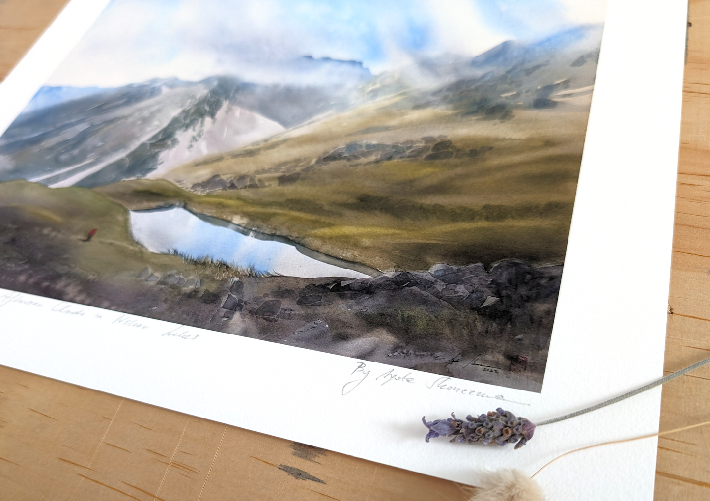 Afternoon Clouds in Nelson Lakes - Print